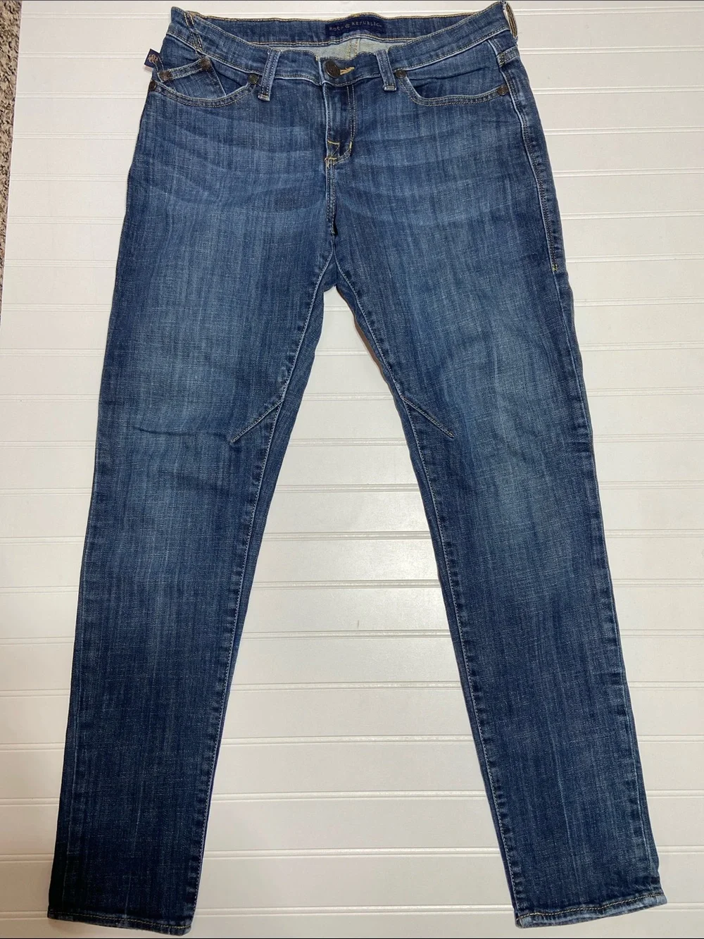 Rock & Republic Emo Y2K Style Denim Jeans Size 6 Indigo Skinny EUC